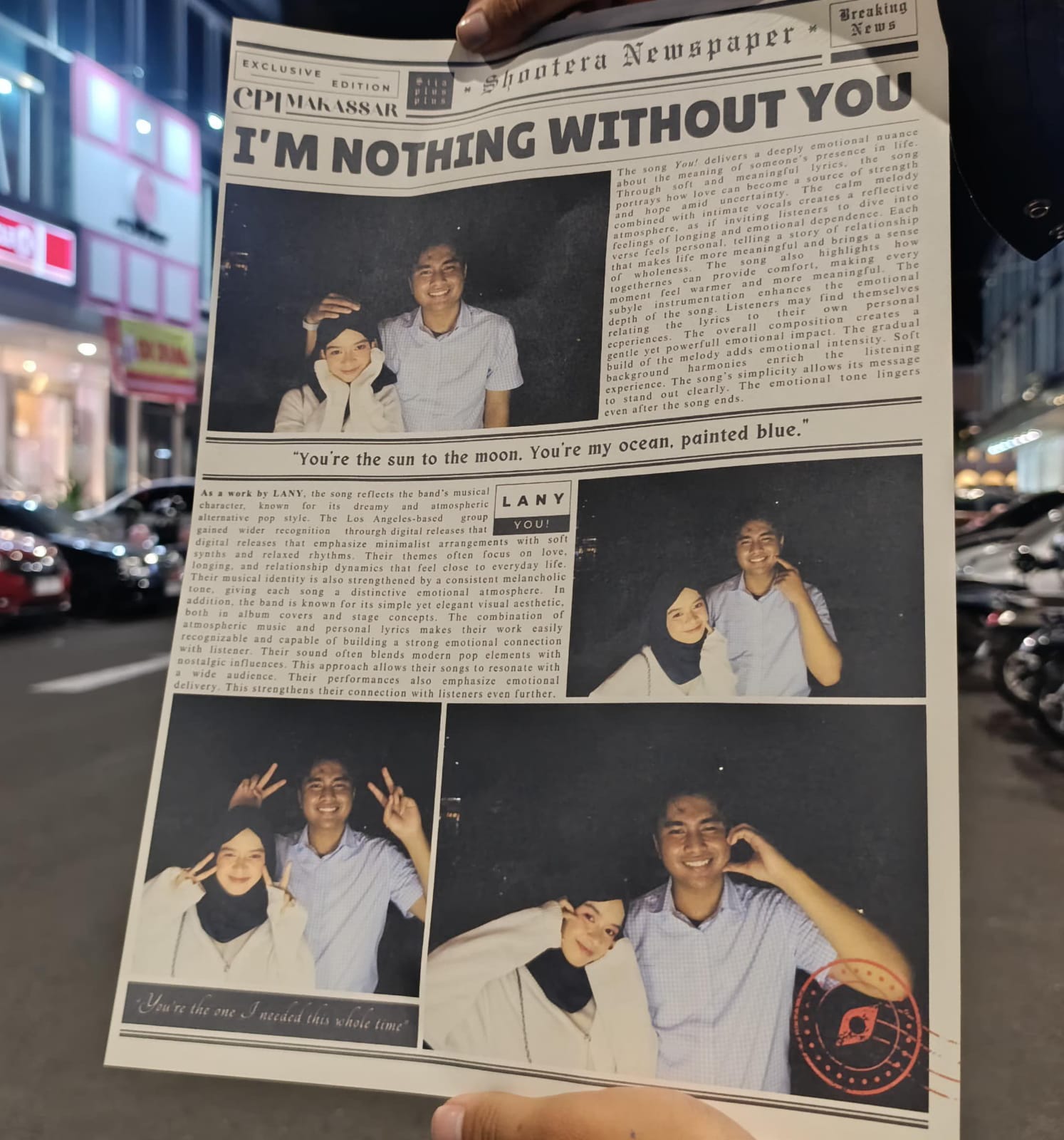 Photobooth dadakan, tapi sukak sama hasilnya
